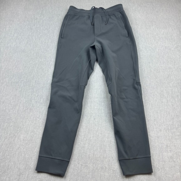 Lululemon Pants Men Small Gray Sojourn Jogger Stretch Drawstring Gym Performance - Picture 1 of 16